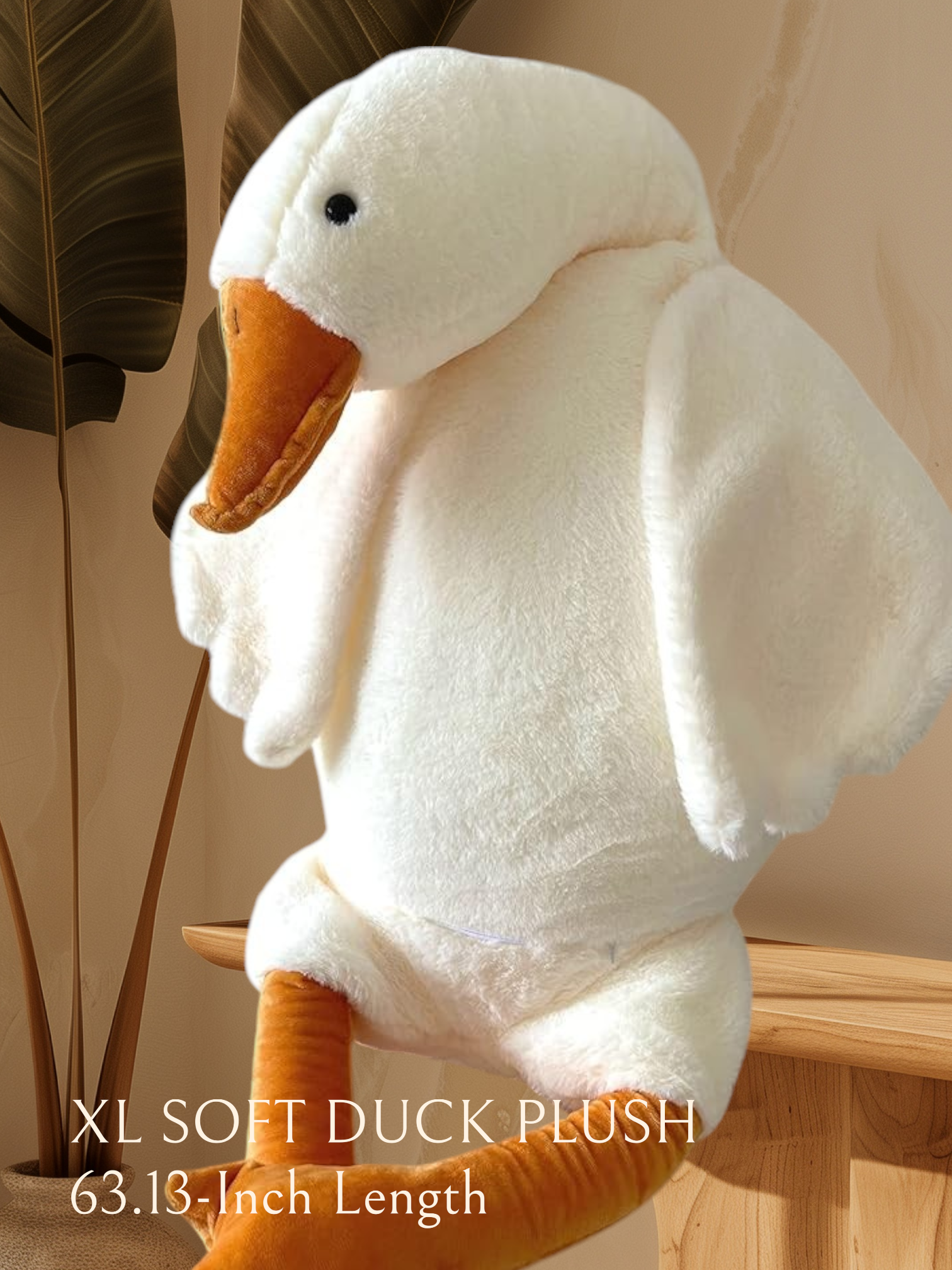 Cute Duck Goose Big Pillow Plush Toy | 19-inch - 75-inch Soft Duck Doll Kids