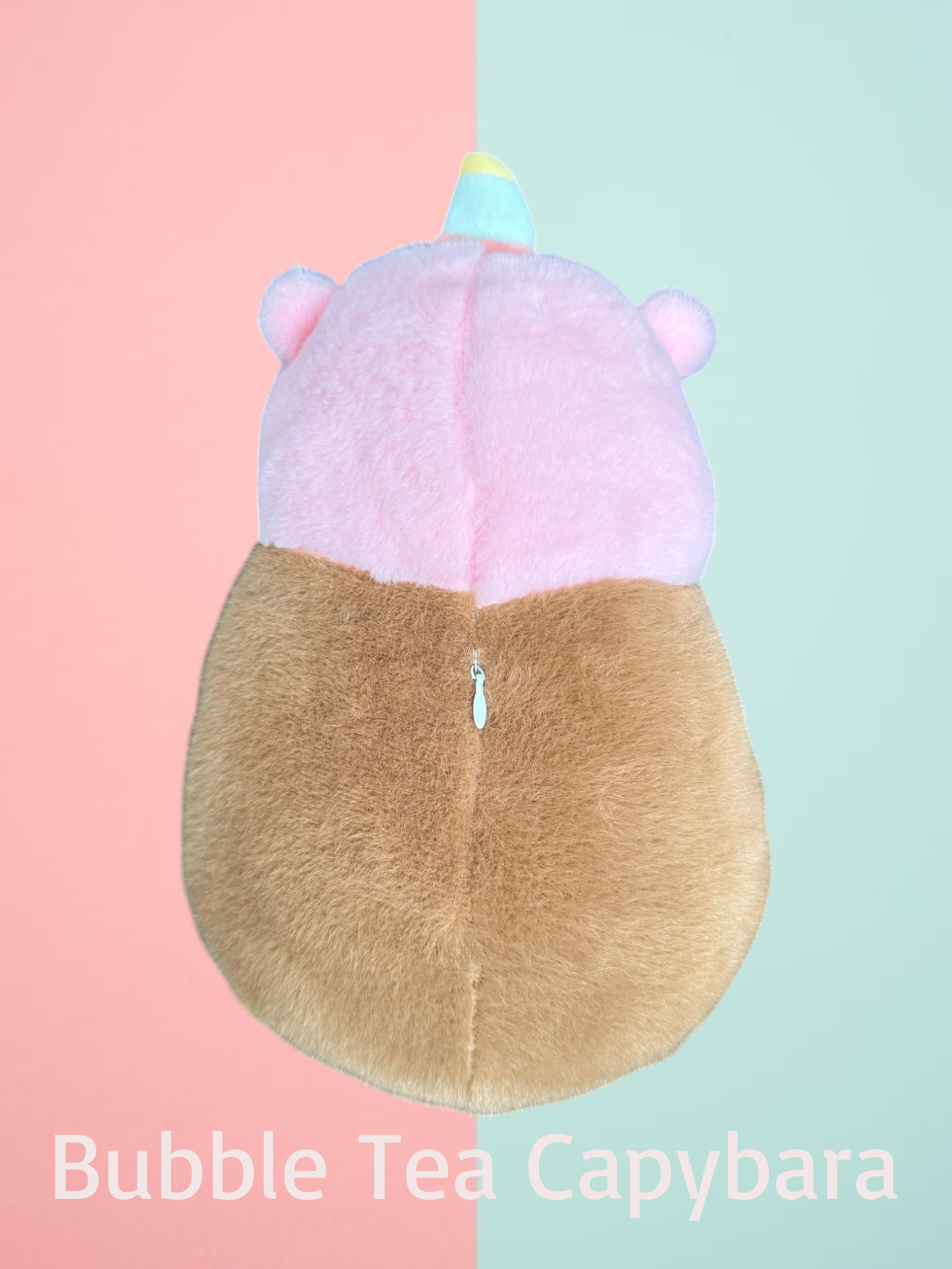 Cute Capybara Bubble Tea Pink Unicorn Tummy Time Pillow Plush Toy