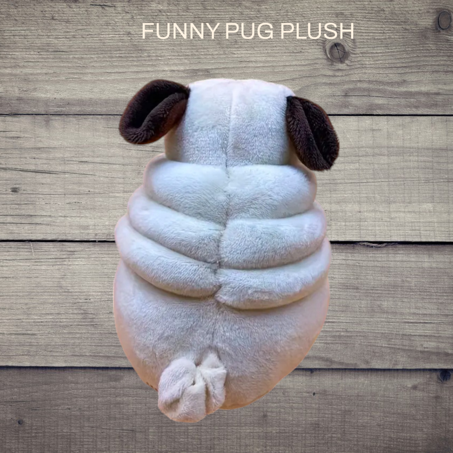 Hilarious Pug Stuffed Animal- 6" Funny Ugly Cute Puppy Plush Toy Valentines Gift