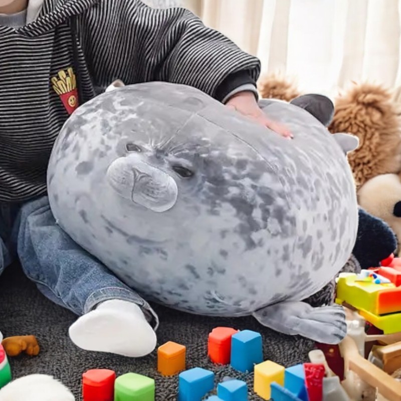 Adorable Large Seal Tummy Time Pillow Plush Toy