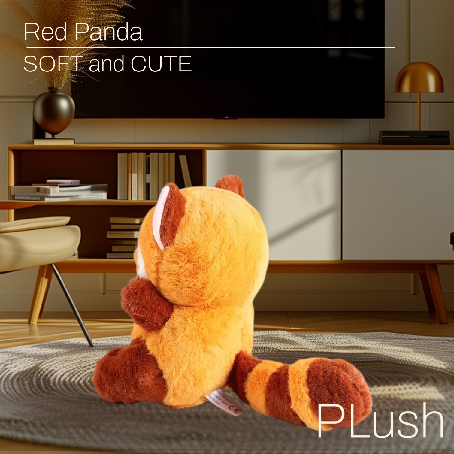 Cute  Red Panda Bear Tummy Time Pillow Plush Toy | Small Medium and Large