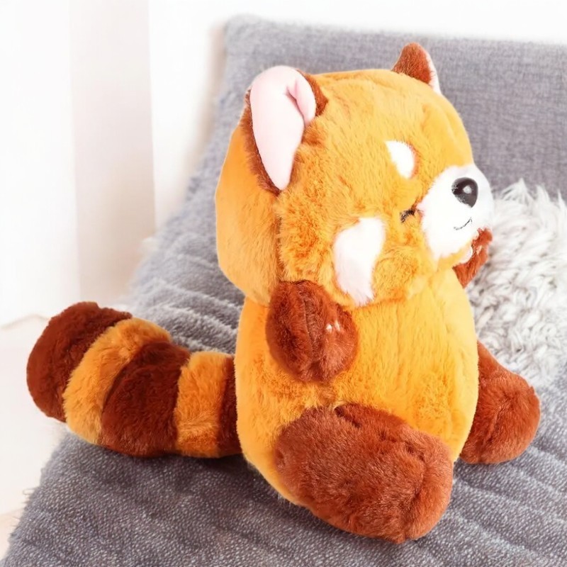 Cute  Red Panda Bear Tummy Time Pillow Plush Toy | Small Medium and Large