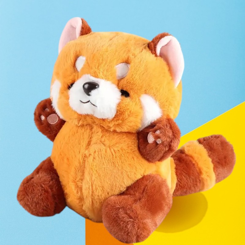 Cute  Red Panda Bear Tummy Time Pillow Plush Toy | Small Medium and Large