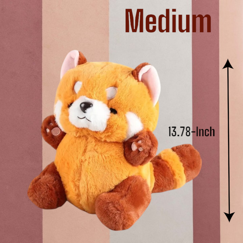 Cute  Red Panda Bear Tummy Time Pillow Plush Toy | Small Medium and Large