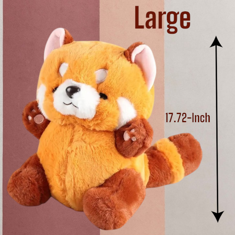 Cute  Red Panda Bear Tummy Time Pillow Plush Toy | Small Medium and Large