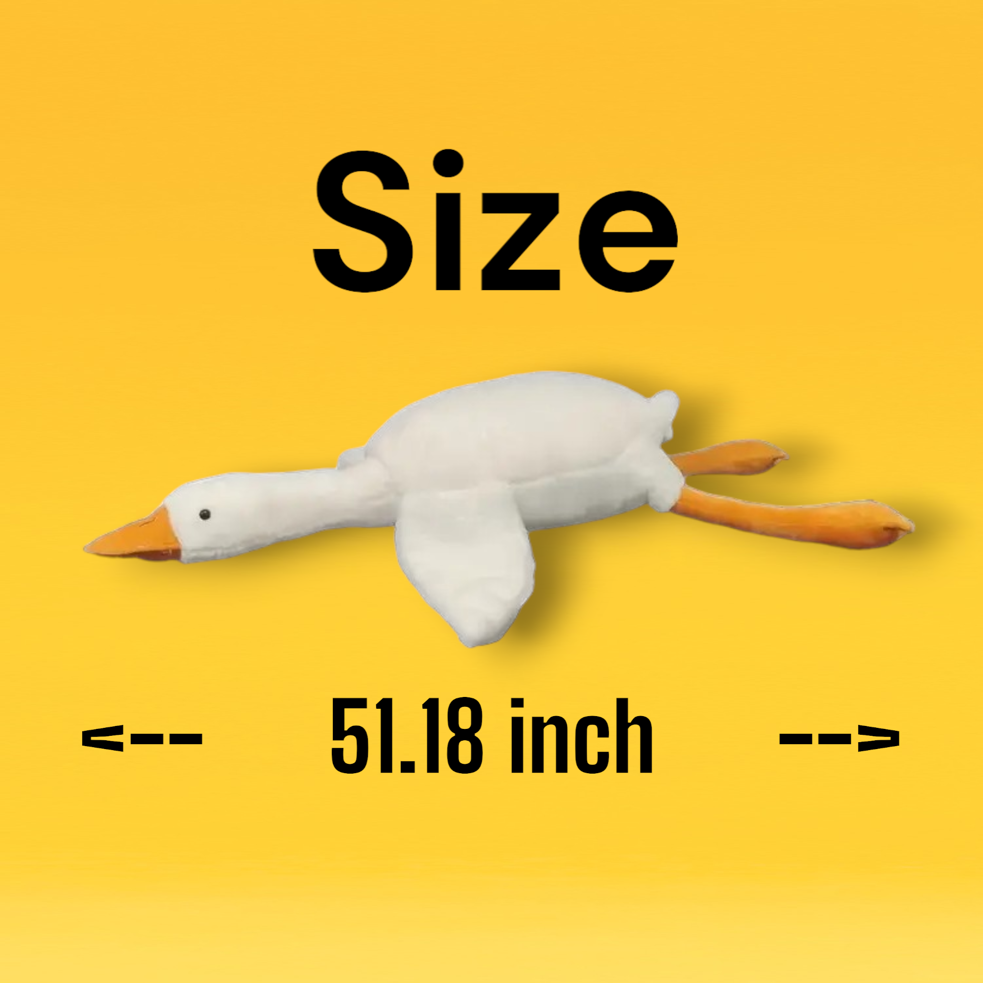 Cute Duck Goose Big Pillow Plush Toy | 19-inch - 75-inch Soft Duck Doll Kids