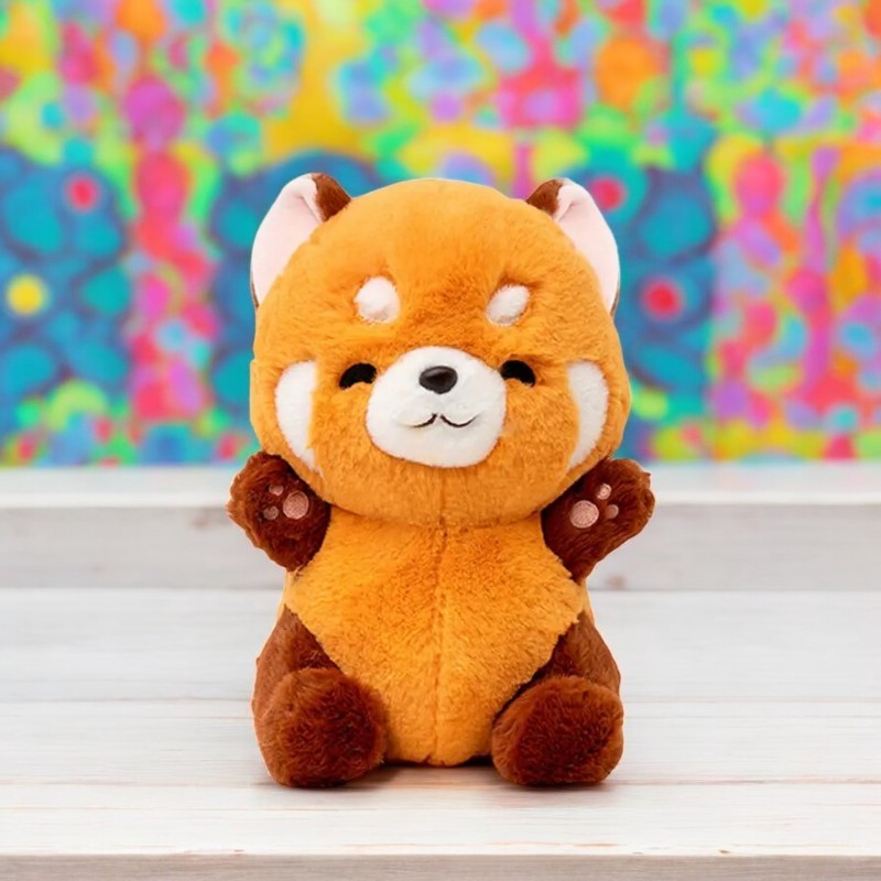 Cute  Red Panda Bear Tummy Time Pillow Plush Toy | Small Medium and Large