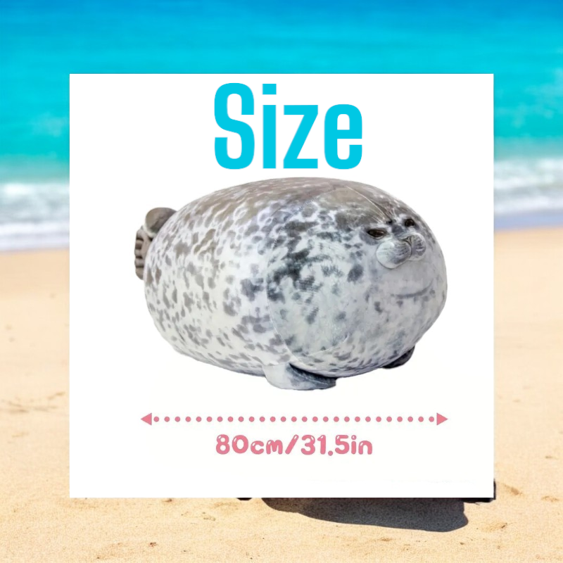 Adorable Large Seal Tummy Time Pillow Plush Toy