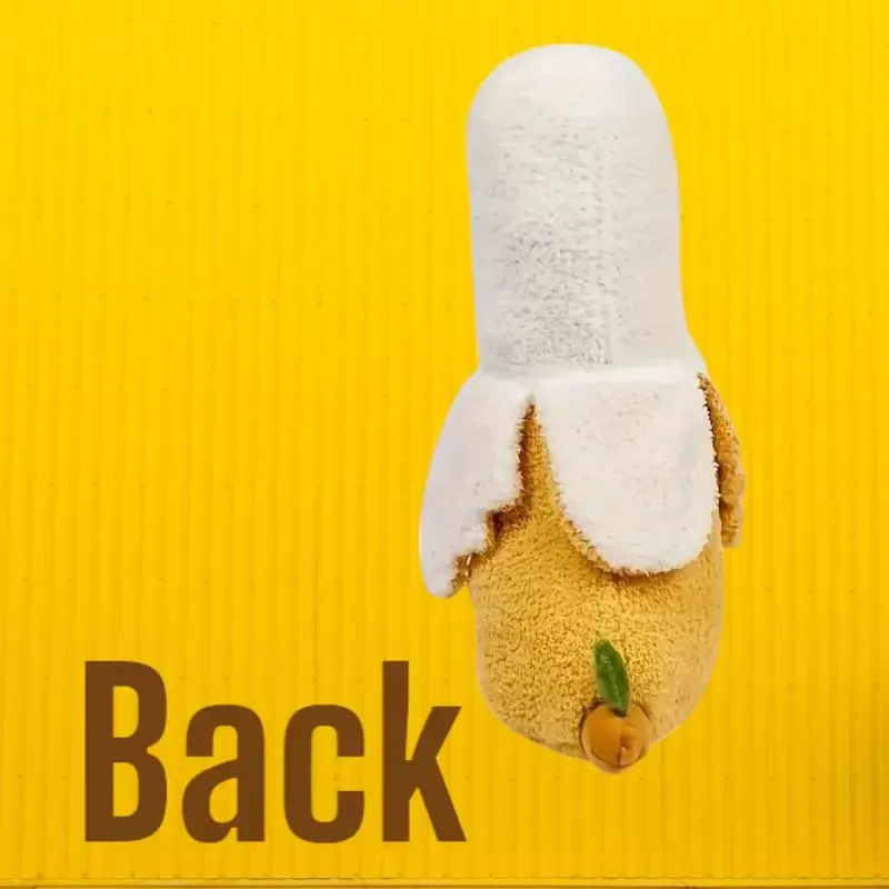Cute White Yellow Banana Bird Tummy Time Pillow Plush Toy | 19.69-inch
