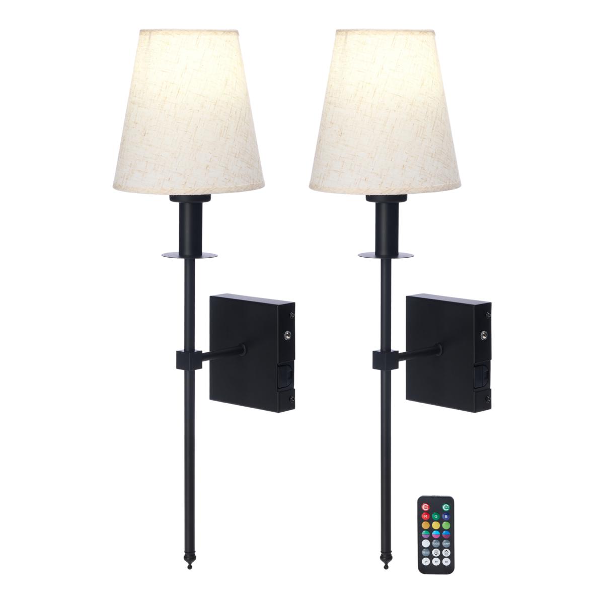 💝𝗧𝗼𝗱𝗮𝘆'𝘀 𝗦𝗽𝗲𝗰𝗶𝗮𝗹𝘀💝Buy 2 Get 2 Free✨RGB Wireless Rechargeable LED Wall Sconce - 2-pack