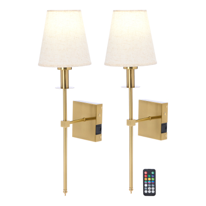 💝𝗧𝗼𝗱𝗮𝘆'𝘀 𝗦𝗽𝗲𝗰𝗶𝗮𝗹𝘀💝Buy 2 Get 2 Free✨RGB Wireless Rechargeable LED Wall Sconce - 2-pack