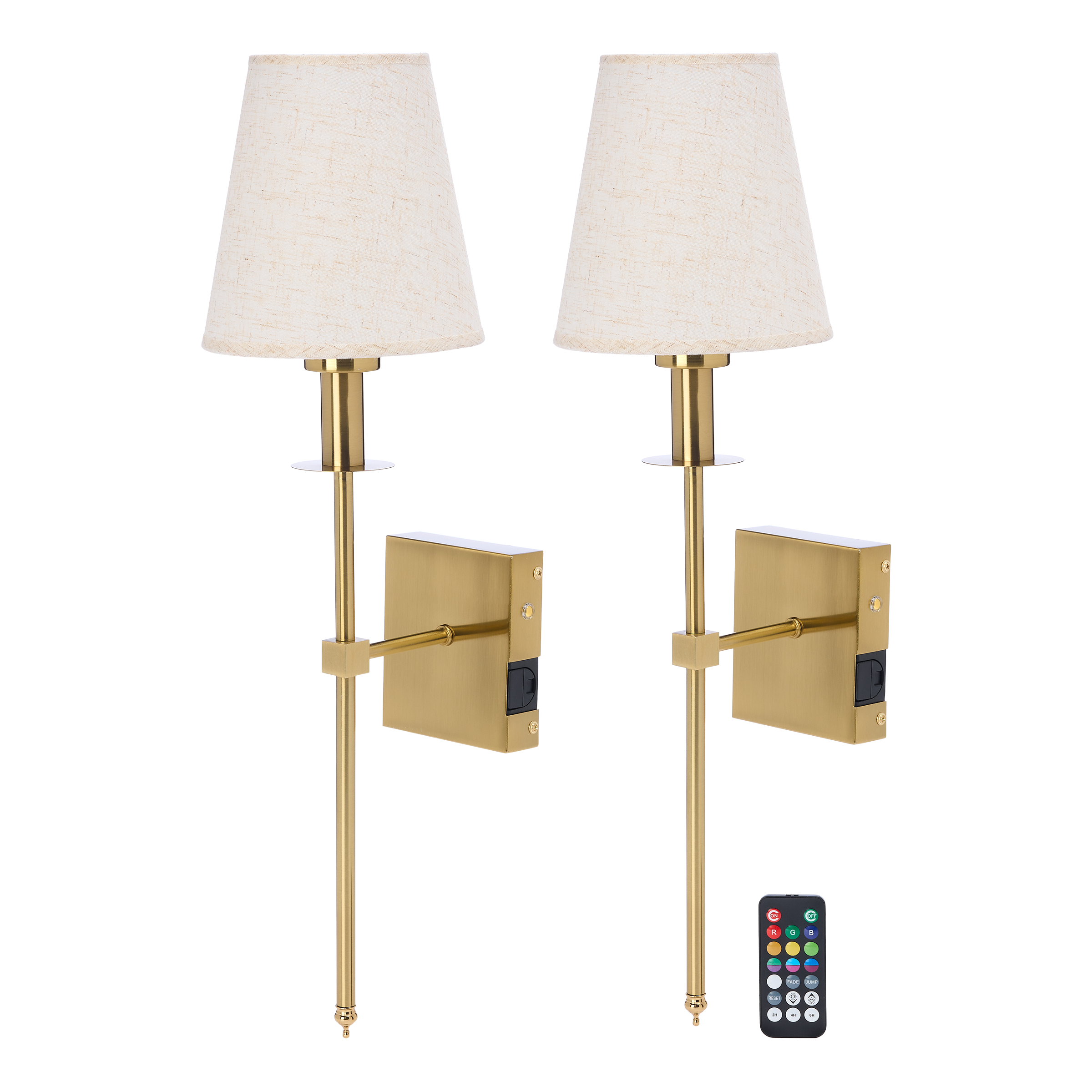 💝𝗧𝗼𝗱𝗮𝘆'𝘀 𝗦𝗽𝗲𝗰𝗶𝗮𝗹𝘀💝Buy 2 Get 2 Free✨RGB Wireless Rechargeable LED Wall Sconce - 2-pack