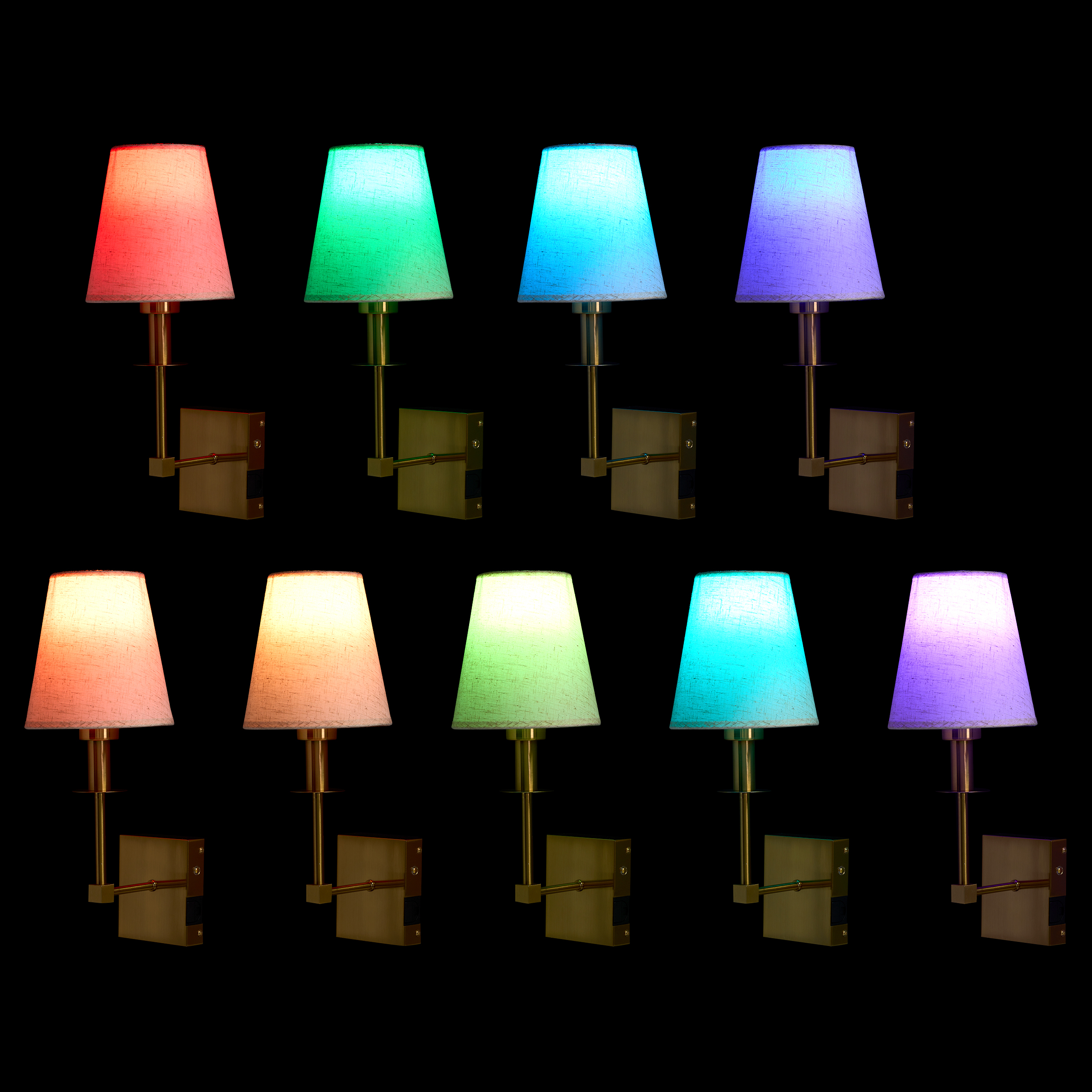 💝𝗧𝗼𝗱𝗮𝘆'𝘀 𝗦𝗽𝗲𝗰𝗶𝗮𝗹𝘀💝Buy 2 Get 2 Free✨RGB Wireless Rechargeable LED Wall Sconce - 2-pack