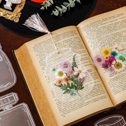 💐Transparent Dried Flower Bookmarks(40 PCS)