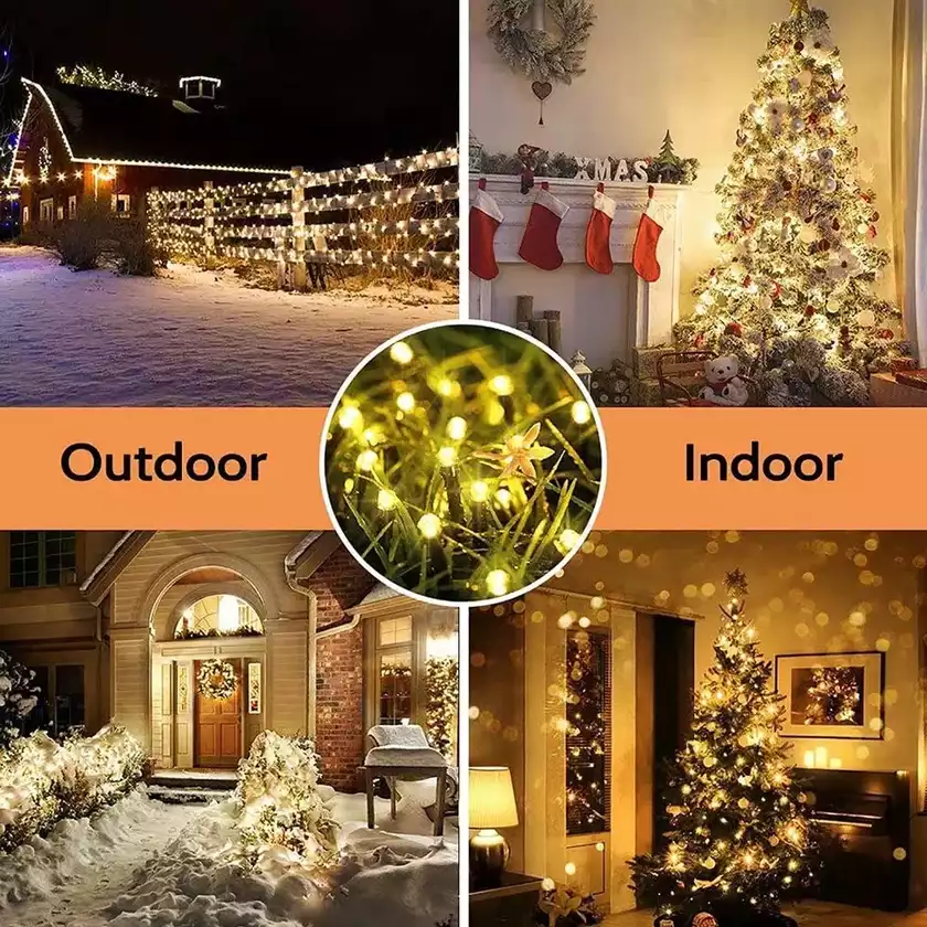 8 Patterns Solar Christmas Lights-🎄Perfect For Outdoor Tree Garden Decoration✨