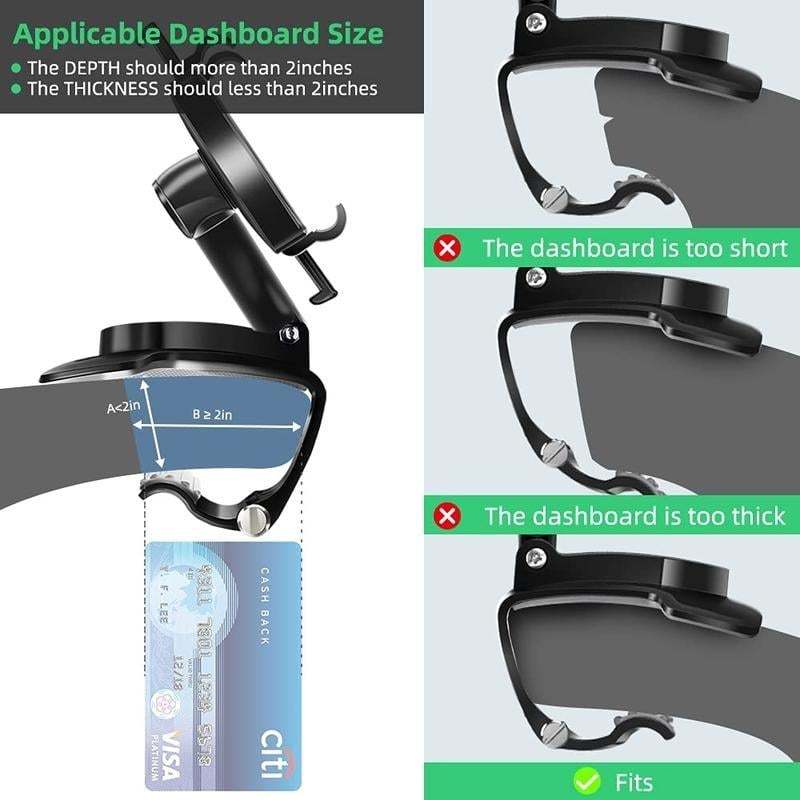 🔥2025 Real Upgrade👍360 Degree Rotation Dashboard Car Phone Holder
