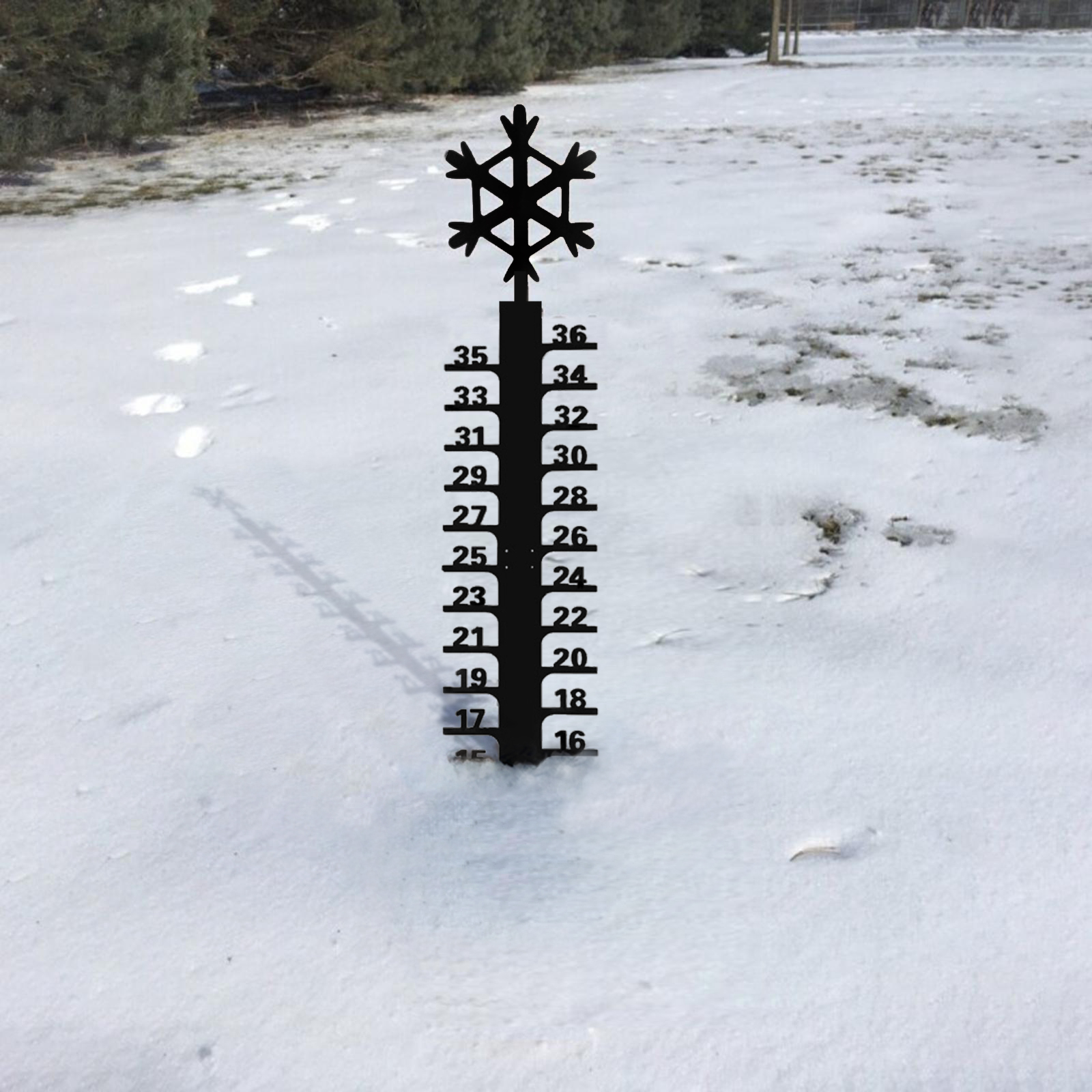 🔥Early Christmas Sale 50% Off-Iron Art Snow Gauge