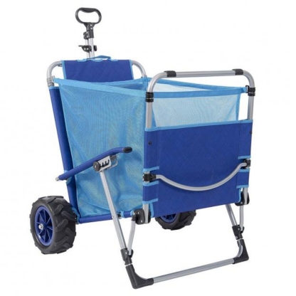 💝𝗧𝗼𝗱𝗮𝘆'𝘀 𝗦𝗽𝗲𝗰𝗶𝗮𝗹𝘀💝Buy 2 Get 2 Free🏖️Foldable Chaise Lounge Chair with Integrated Wagon Pull Cart