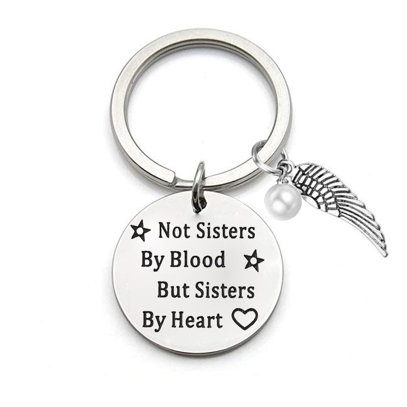 💓 "A Sister is God's Way of Making Sure We Never Walk Alone" Keychain