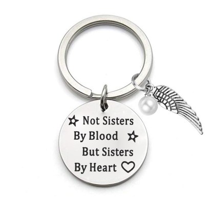 💓 "A Sister is God's Way of Making Sure We Never Walk Alone" Keychain