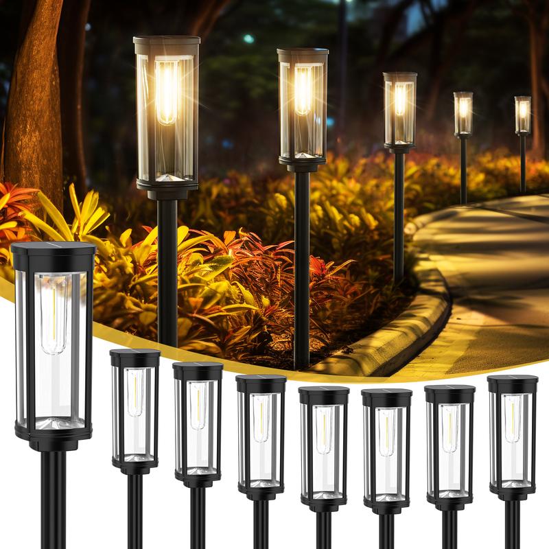 💝𝗧𝗼𝗱𝗮𝘆'𝘀 𝗦𝗽𝗲𝗰𝗶𝗮𝗹𝘀💝Buy 2 Get 2 Free💡Outdoor Solar Pathway Garden Lights - 4 Pack