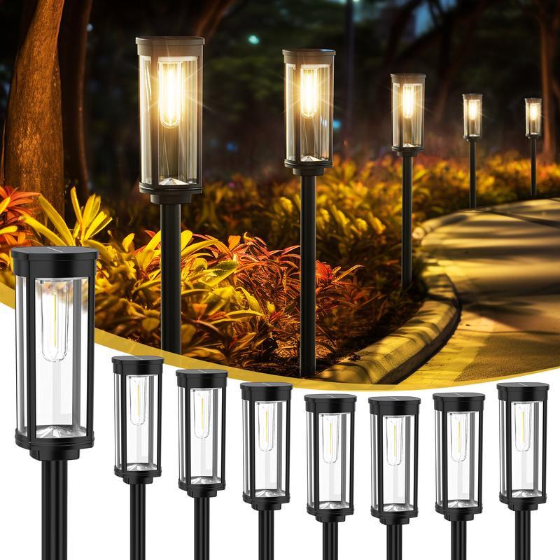 💝𝗧𝗼𝗱𝗮𝘆'𝘀 𝗦𝗽𝗲𝗰𝗶𝗮𝗹𝘀💝Buy 2 Get 2 Free💡Outdoor Solar Pathway Garden Lights - 4 Pack