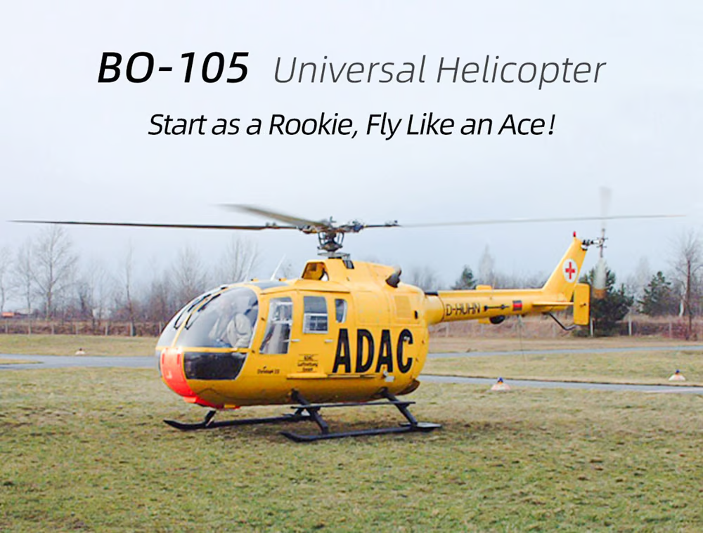 💥Last Day $26.99!!🔥Buy 2 Get 2 Free🚁TOUCAN RC HOBBY Flywing BO105 RC Helicopter