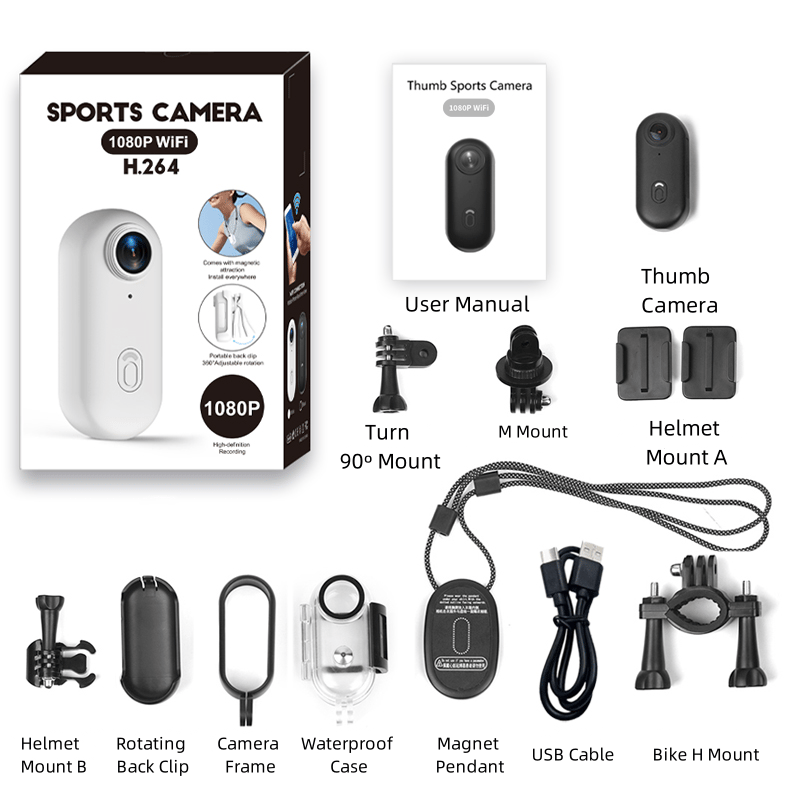 🔥Soon to Be Sold Out!!💝Buy 2 Get 2 Free💥i3 4K Thumb Action Camera
