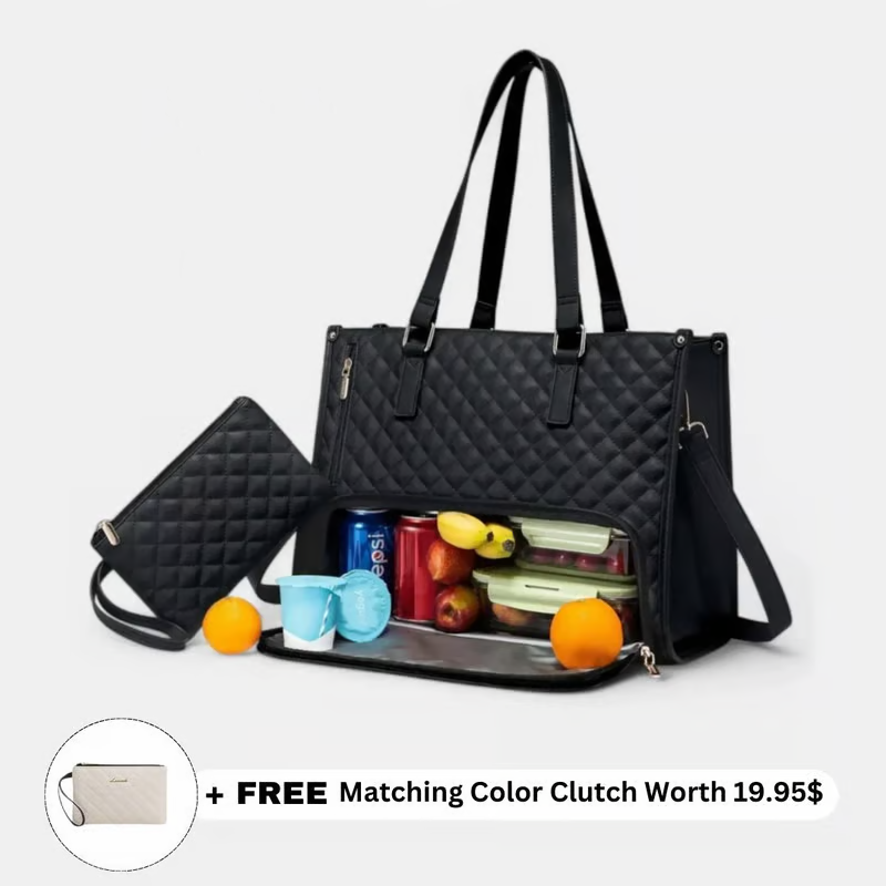 ⏳Mother's Day Hot Sale💝2 in 1 Tote Bag Lunch Bag Combo💝