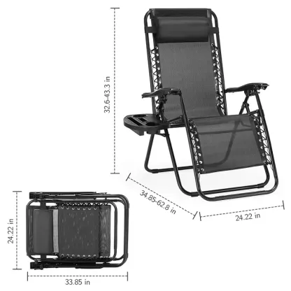 🔥HOT SALE NOW!!!💝Folding Zero Gravity Lounger 2-Piece Set