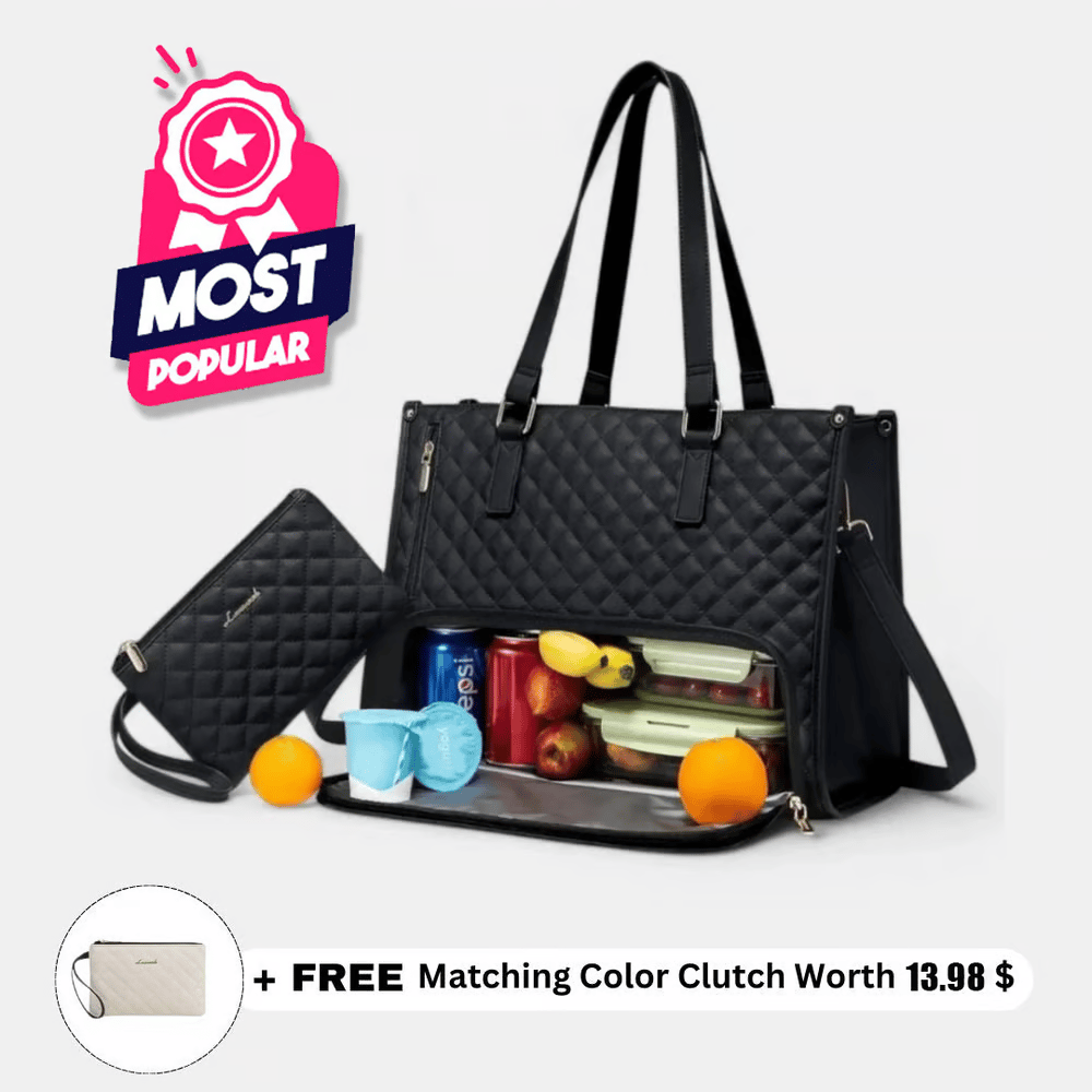 ⏳Mother's Day Hot Sale💝2 in 1 Tote Bag Lunch Bag Combo💝