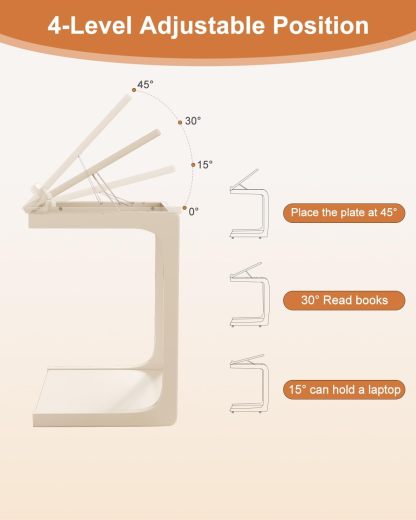 💝𝗧𝗼𝗱𝗮𝘆'𝘀 𝗦𝗽𝗲𝗰𝗶𝗮𝗹𝘀💝Buy 2 Get 2 Free✨Wooden C-Shaped End Table