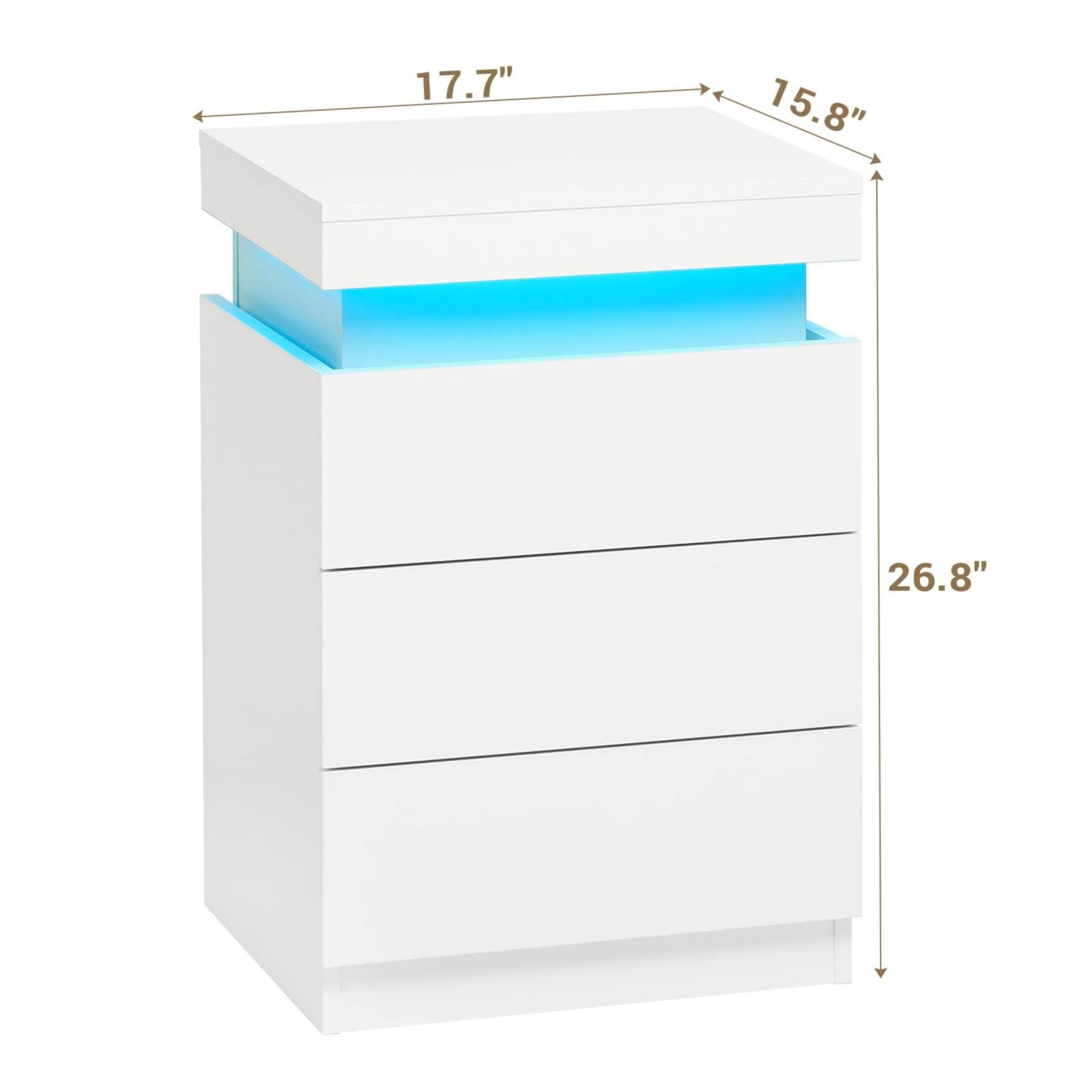 💝𝗧𝗼𝗱𝗮𝘆'𝘀 𝗦𝗽𝗲𝗰𝗶𝗮𝗹𝘀💝Buy 2 Get 2 Free✨Nightstand With Sliding Top Charging Station And LED Lights