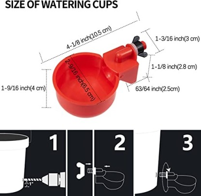 💥Last Day 50% Off--🔥Automatic Chicken Water Cup Bird Coop