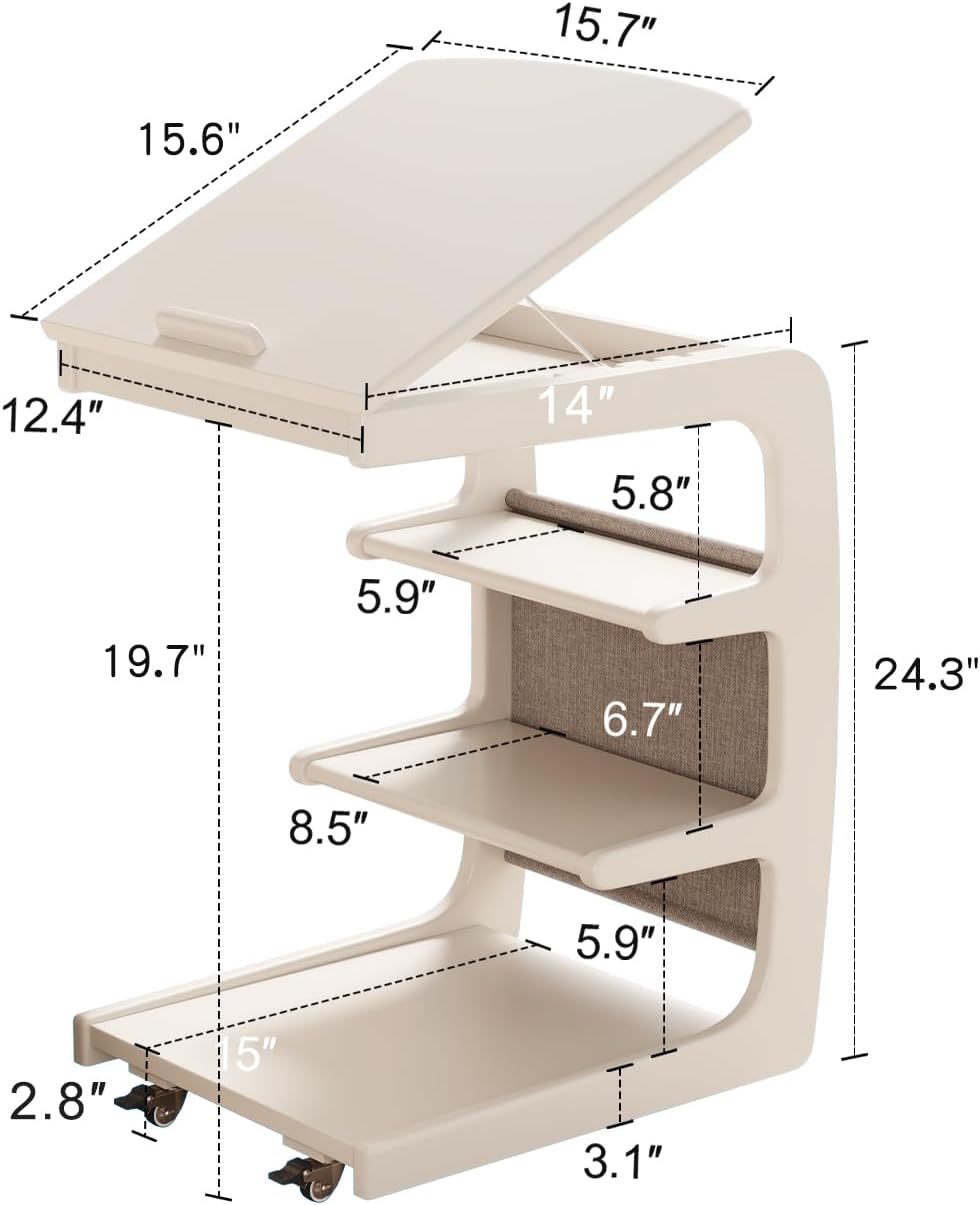💝𝗧𝗼𝗱𝗮𝘆'𝘀 𝗦𝗽𝗲𝗰𝗶𝗮𝗹𝘀💝Buy 2 Get 2 Free✨Wooden C-Shaped End Table