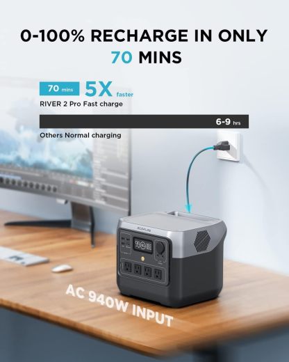 🎉𝗧𝗼𝗱𝗮𝘆'𝘀 𝗦𝗽𝗲𝗰𝗶𝗮𝗹𝘀💝✨ Buy 2 Get 2 Free ✨Ecoflow River 2 Pro 768Wh Portable Power Station w/ Solar Option
