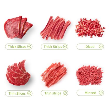 🥩17-In-1 Stainless Steel Meat Cleaver, Adjustable Thickness 2 Or 4 mm