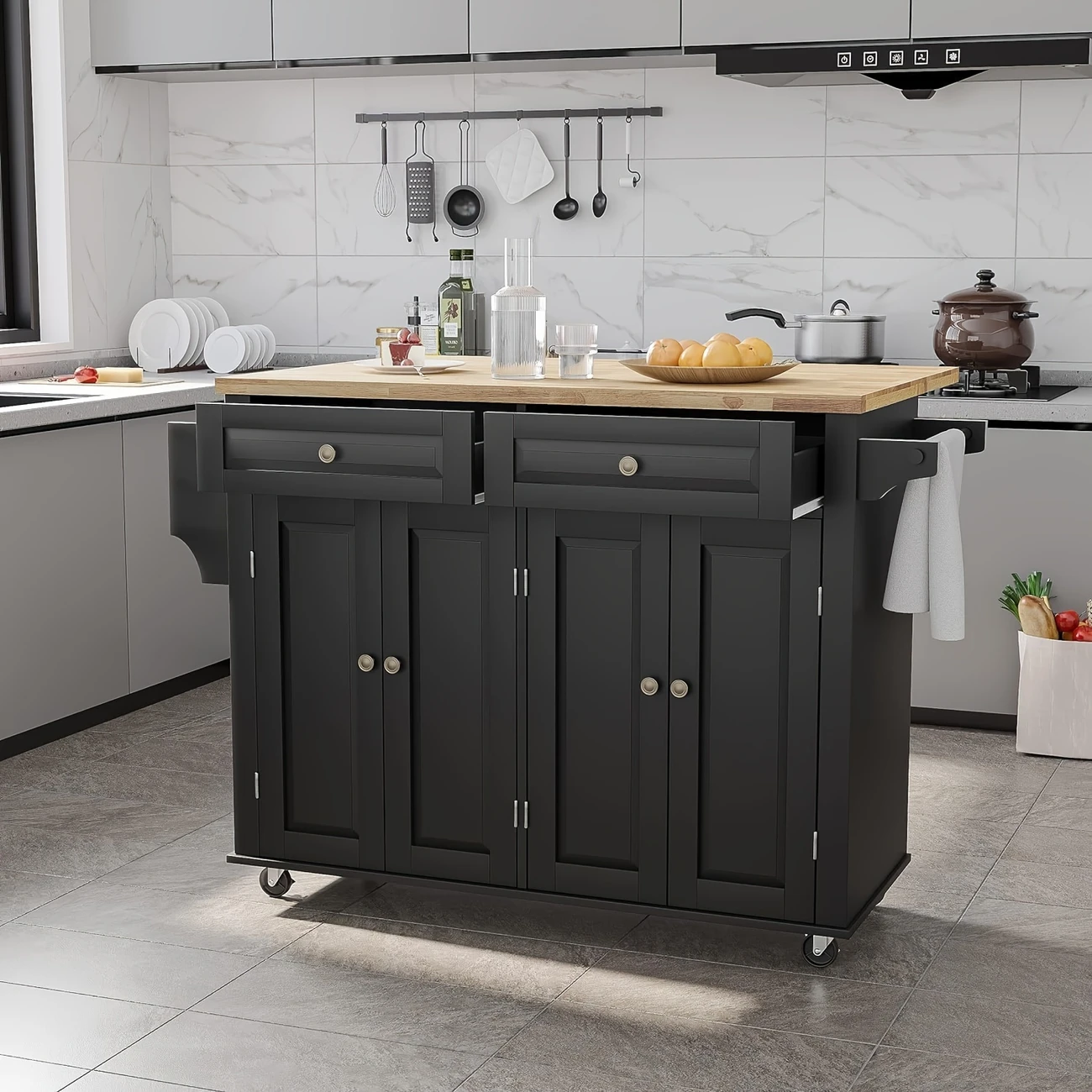 💝Last day of clearance $27.99!!✨Mobile Kitchen Island Table