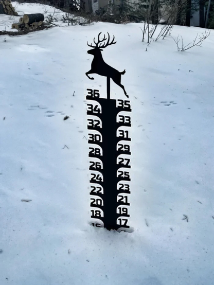 🔥Early Christmas Sale 50% Off-Iron Art Snow Gauge
