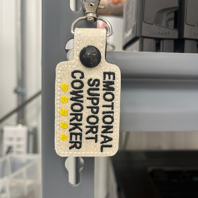 💖Emotional Support Coworker Keychain