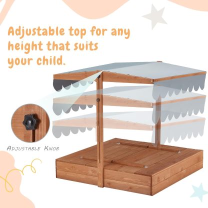 💝Summer Hot Sale ONLY $29!!!🏖️Outdoor Kids Sandbox with Cover