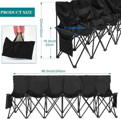 🔥HOT SALE NOW!!!💝Buy 2 Get 2 Free ✨Portable Folding Soccer Bench Chair