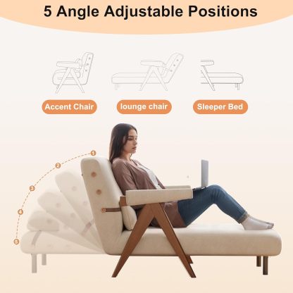 💝𝗧𝗼𝗱𝗮𝘆'𝘀 𝗦𝗽𝗲𝗰𝗶𝗮𝗹𝘀💝Buy 2 Get 2 Free💥3-in-1 Convertible Sleeper Chair Sofa Bed