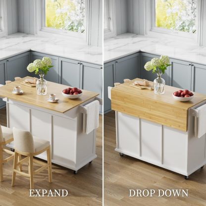 💝Last day of clearance $27.99!!✨Mobile Kitchen Island Table