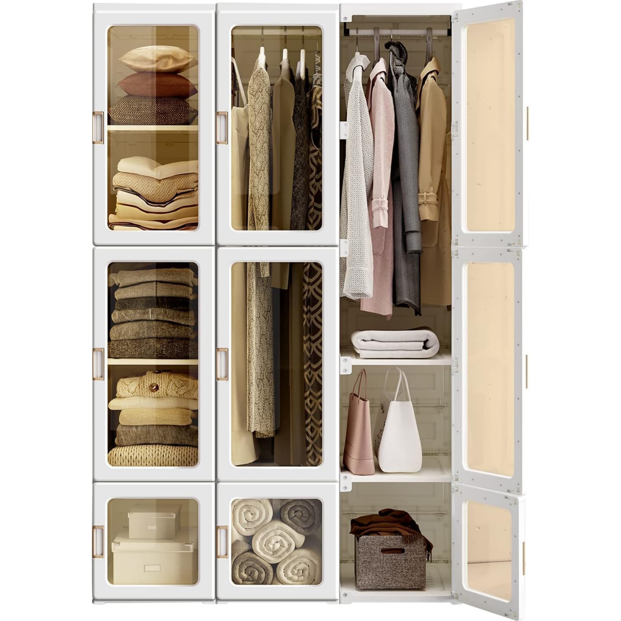 🎉𝗧𝗼𝗱𝗮𝘆'𝘀 𝗦𝗽𝗲𝗰𝗶𝗮𝗹𝘀💝Buy 2 Get 2 Free ✨Portable Wardrobe Closet Storage Organizer
