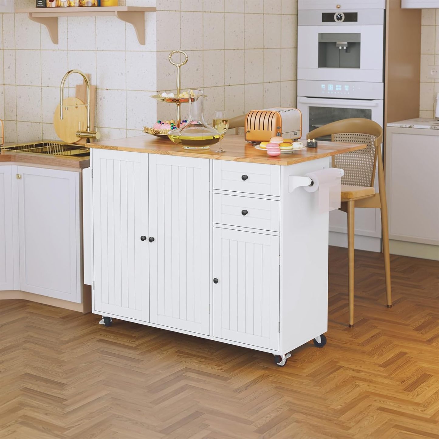 💝Last day of clearance $27.99!!✨Mobile Kitchen Island Table