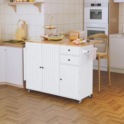 💝Last day of clearance $27.99!!✨Mobile Kitchen Island Table
