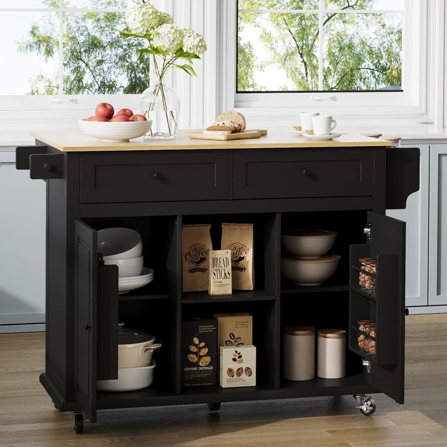 💝Last day of clearance $27.99!!✨Mobile Kitchen Island Table