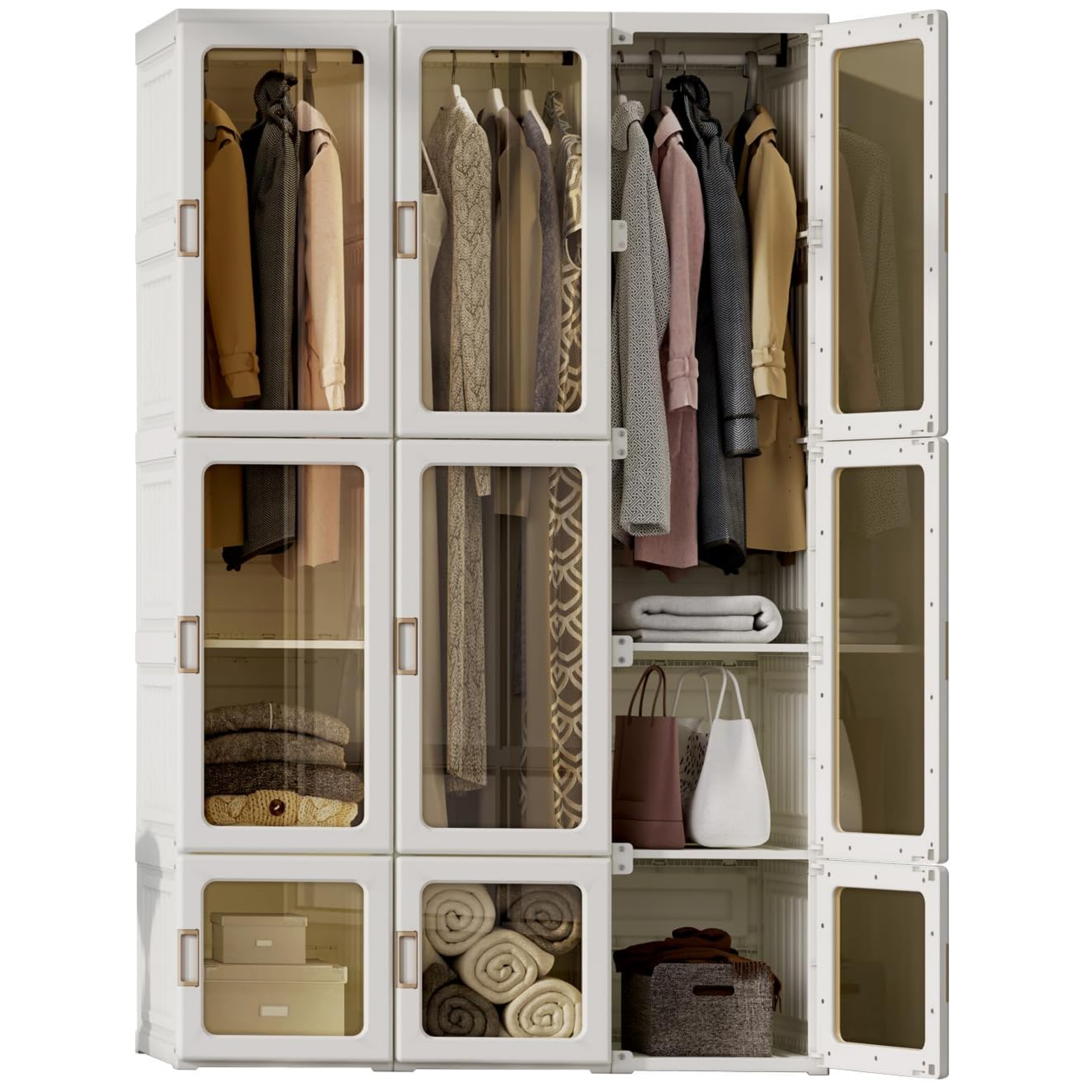 🎉𝗧𝗼𝗱𝗮𝘆'𝘀 𝗦𝗽𝗲𝗰𝗶𝗮𝗹𝘀💝Buy 2 Get 2 Free ✨Portable Wardrobe Closet Storage Organizer