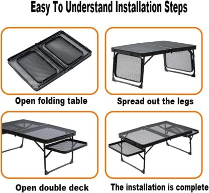💝𝗧𝗼𝗱𝗮𝘆'𝘀 𝗦𝗽𝗲𝗰𝗶𝗮𝗹𝘀💝Buy 2 Get 2 Free✨Outdoor Folding Picnic Grill Camping Table